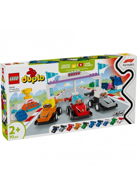 LEGO 10445 DUPLO F1 team racewagens en coureurs LEGO 10445 DUPLO F1 team racewagens en coureurs