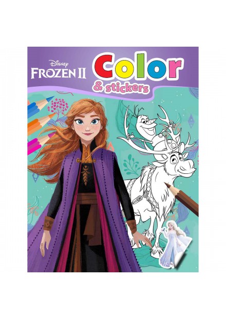 KLEURBOEK COLOR  MET STICKERS  Frozen
