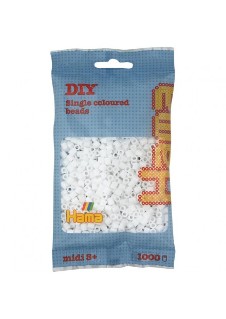 Strijkkralen Hama 1000 Stuks wit 01
