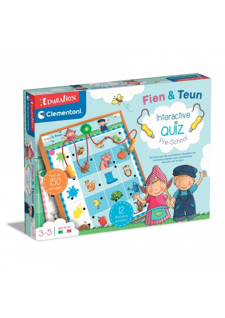 Clementoni fien en teun interactieve quiz junior 3-5 jaar