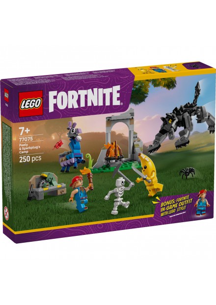 LEGO 77075 Fortnite Peely en Sparkplugs Kamp LEGO 77075 Fortnite Peely en Sparkplugs Kamp