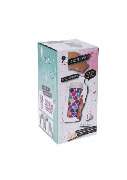 Drinkbeker maken met diamond painting gekleurd Drinkbeker maken met diamond painting gekleurd