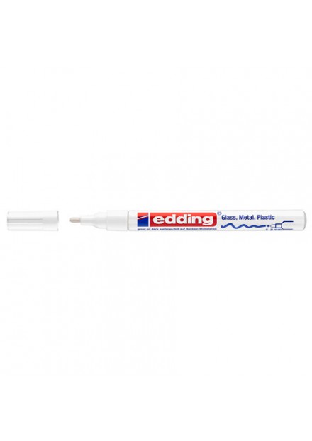Edding 751 glanslakmarker 1-2mm wit