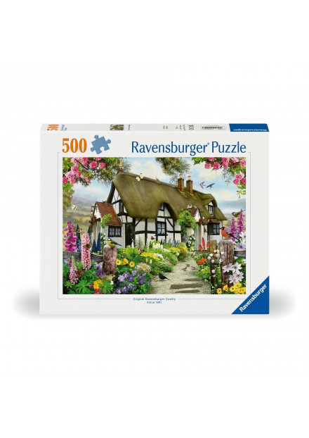 Ravensburger Puzzel idyllische cottage 500 stukjes Ravensburger Puzzel idyllische cottage 500 stukjes