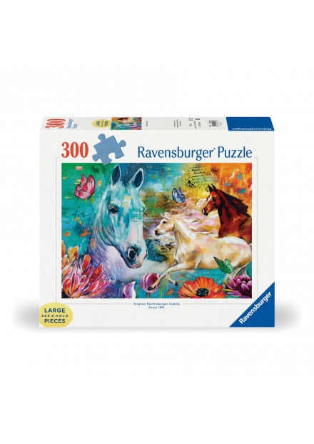 Ravensburger puzzel fantasie paarden 300 stukjes extra groot