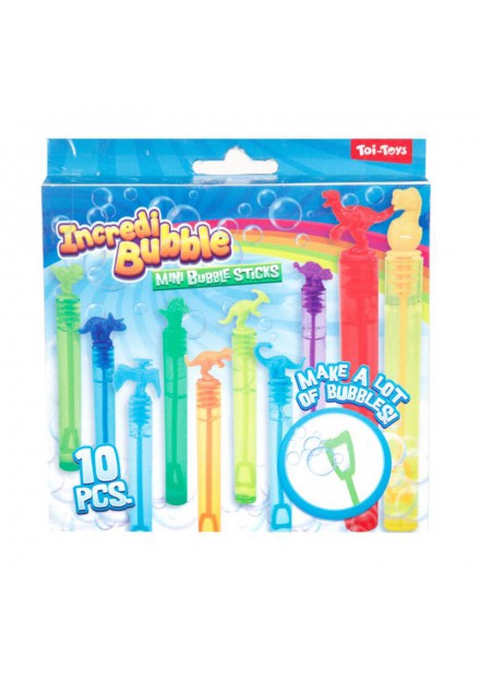 INCREDIBUBBLE Mini bellenblaas -10st 5ml  dinos