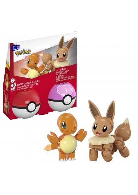 Pokemon mega pokebal Eevee en Charmander Pokemon mega pokebal Eevee en Charmander
