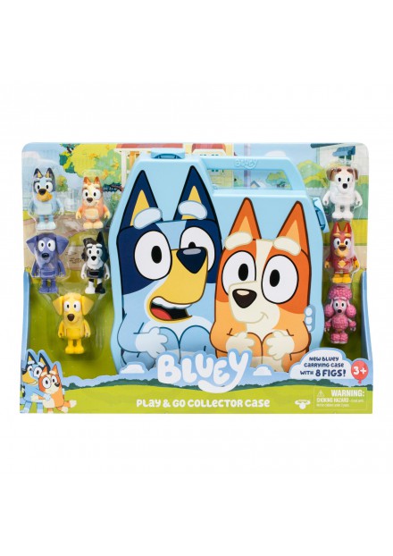 Bluey opbergkoffer met 8 figuren