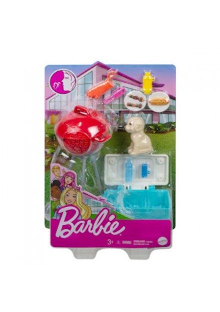 Barbie Mini Playset BBQ  met coolbox