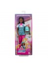 Barbie Family Horse Chase paardrij pop donker haar