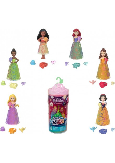 Disney princes small doll color reveal Assorti