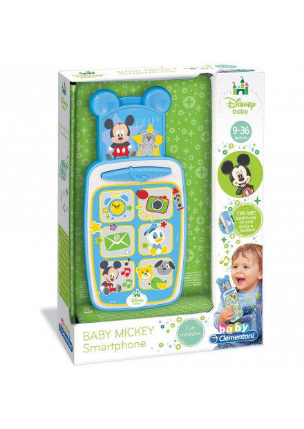 Clementoni baby telefoon Mickey Blauw