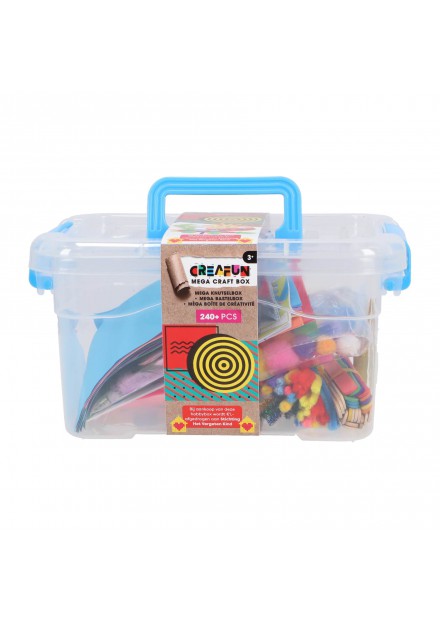 Creafun mega knutselbox compleet 240 delig 24x18x12 cm
