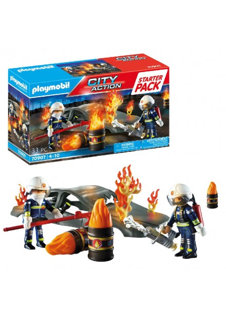 PLAYMOBIL 70907 STARTERPACK brandweeroefeningen