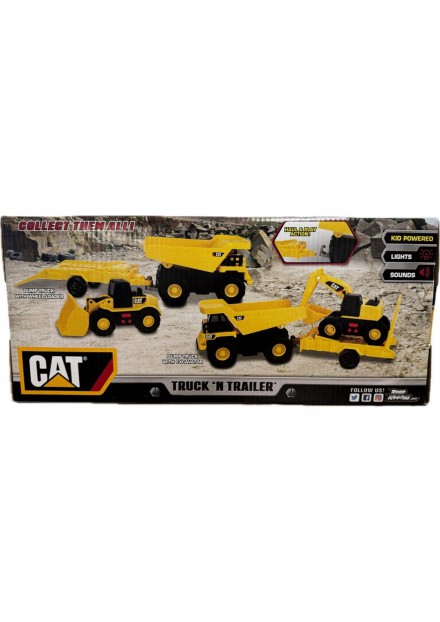 Cat dump truck met wiel lader