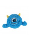 Pluchiez bal bouncing furry monster 23cm blauw