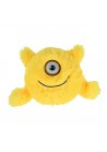 Pluchiez bal bouncing furry monster 23cm geel