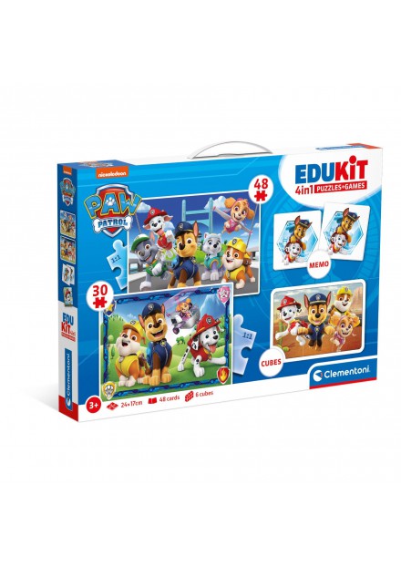 Clementoni edukit 4in1 paw patrol puzzels en memo Clementoni edukit 4in1 paw patrol puzzels en memo