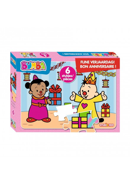 Bumba Puzzel 6 Stuks Fijne Verjaardag