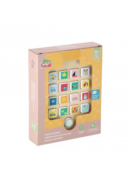Tablet hout b/o geel