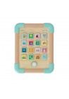 Tablet hout b/o blauw
