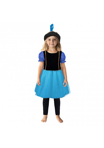 Pietenjurk Blauw/Paars 98-104 Cm