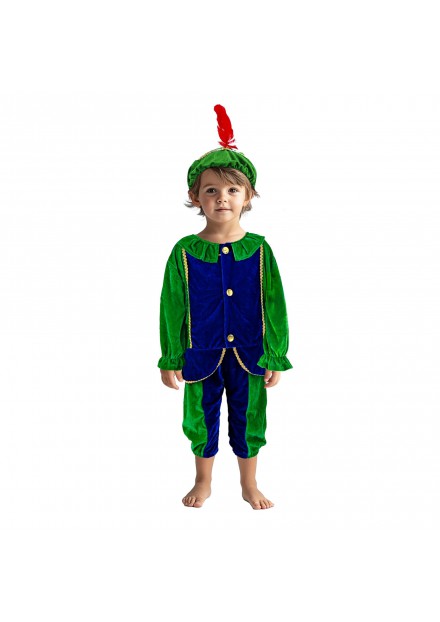 Pietenpak Groen/Blauw 110-116 Cm