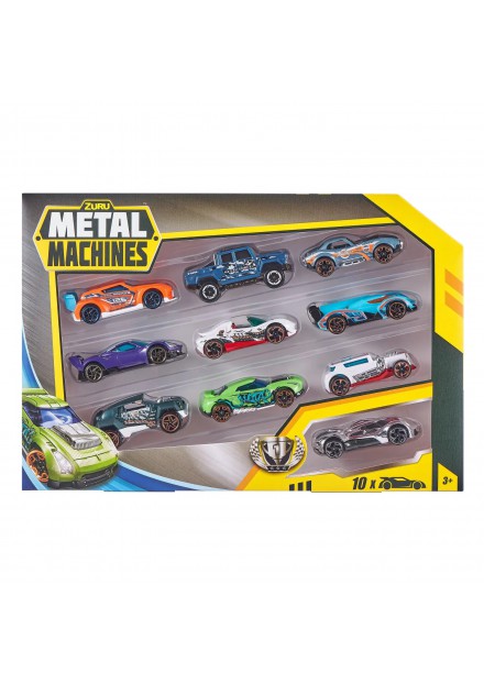 Zuru Metal Machines Diecast Auto's 10 Pack oranje