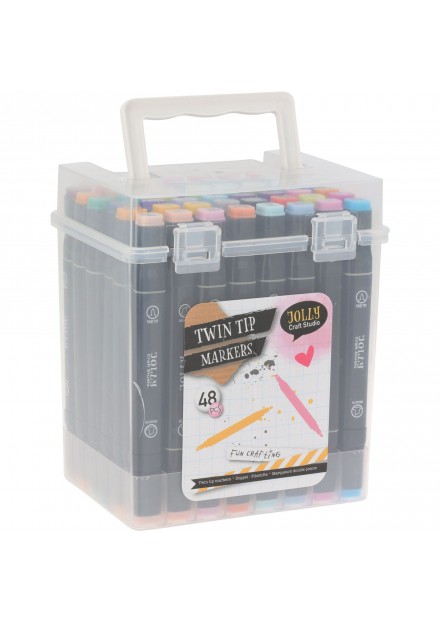 Duo markers 48 stuks in een box
