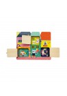 SES houten puzzel met slotjes