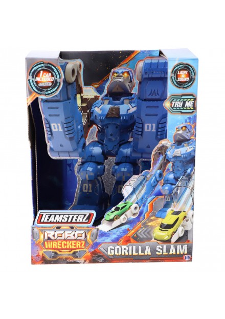 Robot gorilla auto lanceerder licht en geluid en 1 auto tekst... Robot gorilla auto lanceerder licht en geluid en 1 auto tekst...