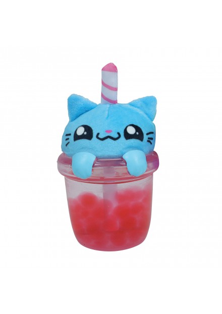 Pluche squishy poes blauw Pluche squishy poes blauw