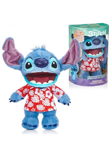 Disney Hawaiian Chatty Stitch Deluxe Puppetronic 32 cm