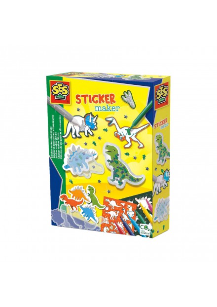 SES dino stickers maken