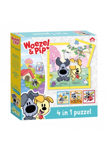 Woezel & Pip 4 in 1 Puzzel