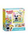 Woezel & Pip 4 in 1 Puzzel