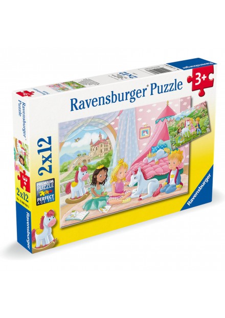 Ravensburger puzzel prince princess 2x12stukjes
