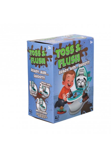 Spel Toss & flush poepschiet spel