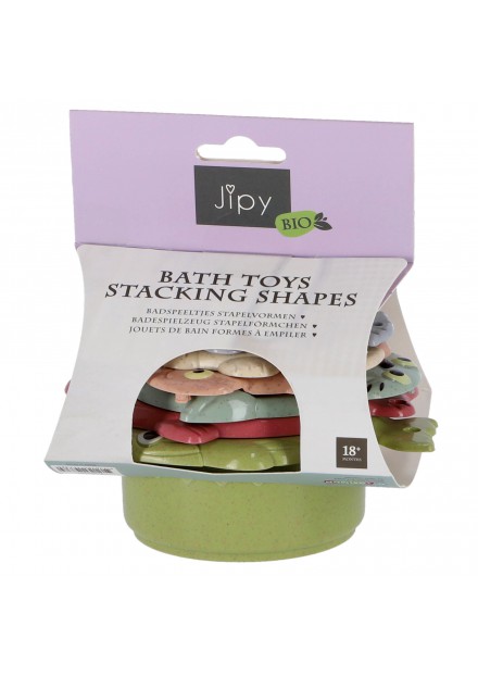 Jipy bioplastic Stapel Vormen Badspeeltjes