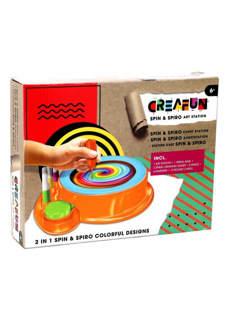 Creafun Spin'n spiro 2 in 1 verf/kleur set
