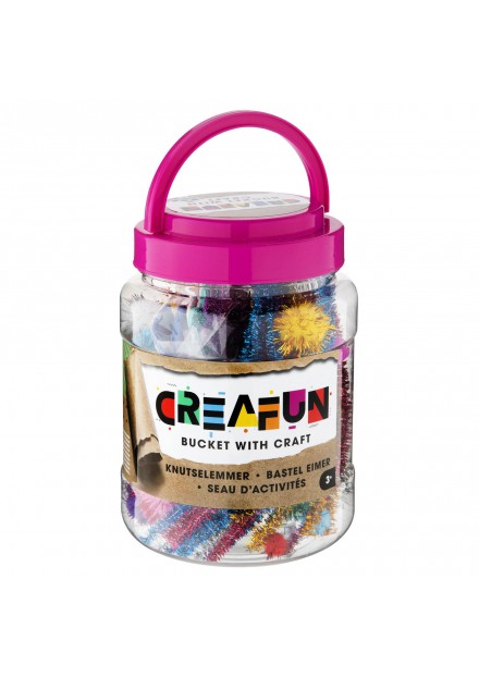 Creafun emmer met hobby artikelen rose