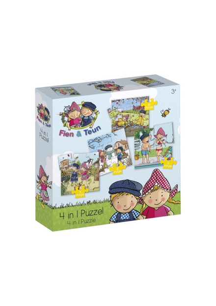 Fien & Teun 4-in-1 Puzzel