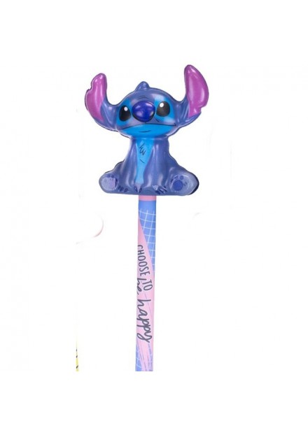 Stitch Squishy Pencil Topper blauw