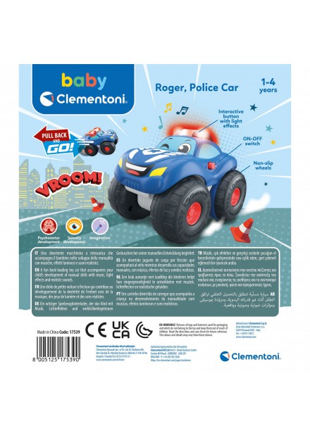 Clementoni baby auto groot politie