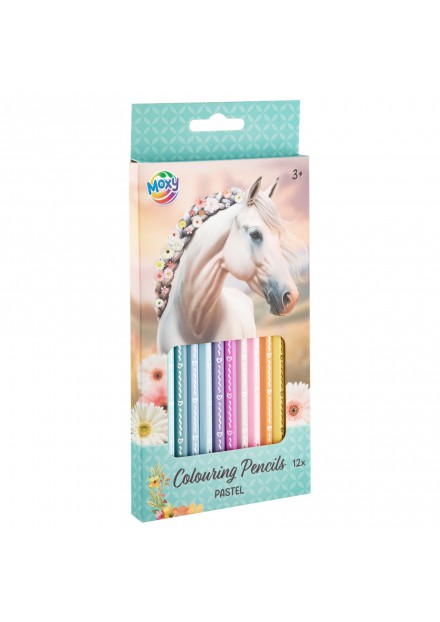 Kleurpotloden pastel Horse collection 12 stuks Kleurpotloden pastel Horse collection 12 stuks