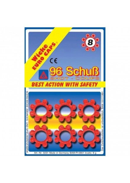 Amorces 8 Schots 12 Rings Op Blister Amorces 8 Schots 12 Rings Op Blister