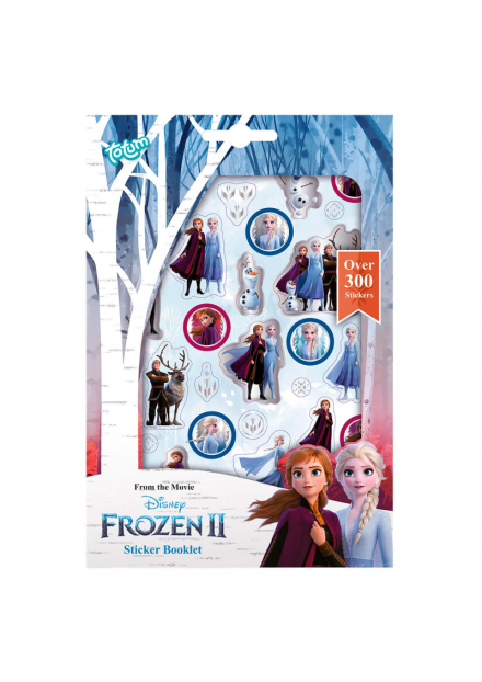 Totum Frozen  Stickerboek 4 vellen 300 stickers