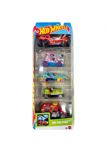Hot Wheels Auto Diecast 5-Pack  Fun park JBJ88