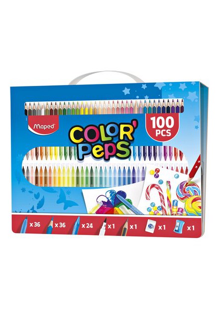 Tekenset Maped Color'Peps 100-delig Tekenset Maped Color'Peps 100-delig