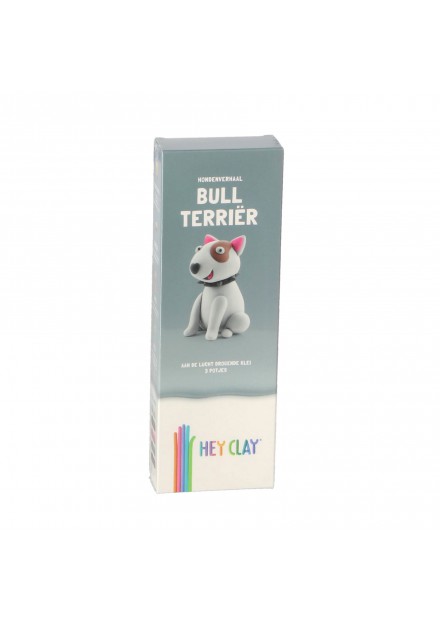 Hey clay honden figuur bull terrier